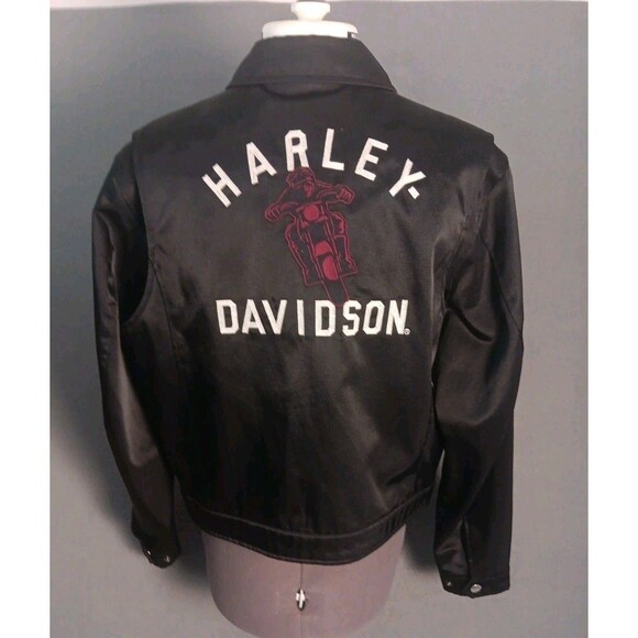 Harley-Davidson Jackets & Blazers - Harley Davidson Womans LARGE  Nylon Embroidered Motorcycle Riding Jacket- NWOT